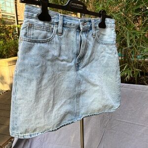 Madewell Light Denim Miniskirt